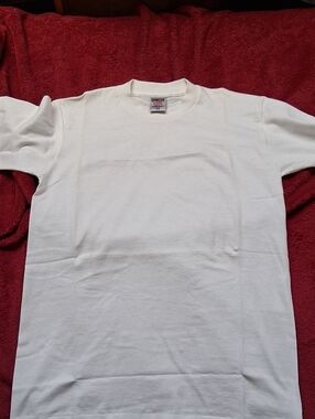 Vintage 80's Boys Oneita Power-T Single Stitch Crewneck T-Shirt Large 14-16